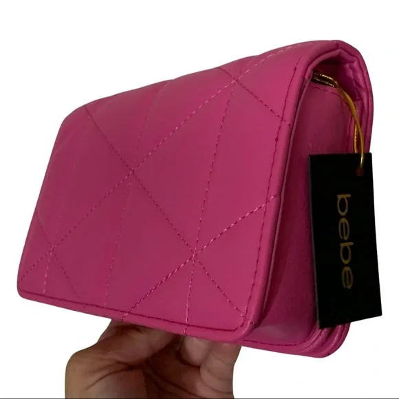 NWT. Bebe Pink Crossbody bag - Picture 3 of 16